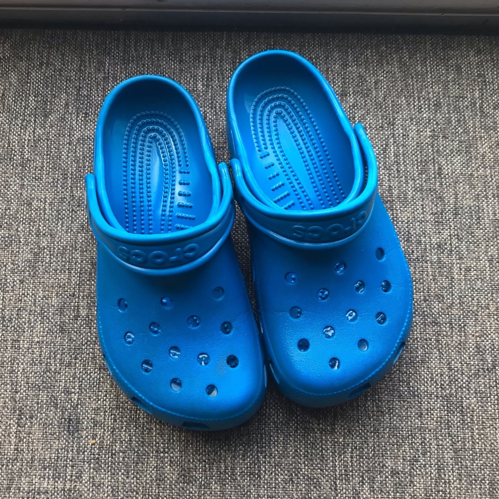 Blue crocs